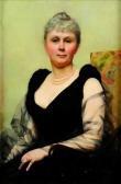 colombier g. Portrait De Femme À La Robe Noire colombier g. Portrait De Femme À La Robe Noire