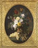 COLOMBIER Marie-Louise Bouquet De Fleurs Sur Une Entablement COLOMBIER Marie-Louise Bouquet De Fleurs Sur Une Entablement