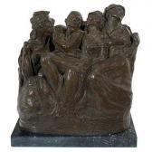 COLOMER Josè Grupo Escultórico En Bronce COLOMER Josè Grupo Escultórico En Bronce