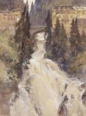 COMPTON Edward Harrison Der Wasserfall In Bad Gastein COMPTON Edward Harrison Der Wasserfall In Bad Gastein