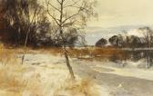 COMPTON Edward Harrison Winterliche Uferlandschaft Am Starnberger See COMPTON Edward Harrison Winterliche Uferlandschaft Am Starnberger See