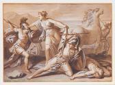 CONCA Sebastiano Due Scene Dall�eneide Di Virgilio: Atena Divide Turno Re Dei Rutili Da Enea; E L�incontro Di Enea Con La Moglie Creusa Nell�ade CONCA Sebastiano Due Scene Dall�eneide Di Virgilio: Atena Divide Turno Re Dei Rutili Da Enea; E L�incontro Di Enea Con La Moglie Creusa Nell�ade