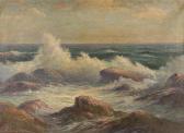 CONNER John Anthony Seascape, Waves Crashing Against Rocks CONNER John Anthony Seascape, Waves Crashing Against Rocks