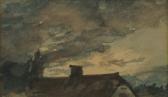 CONSTABLE John Cottage And Sunset CONSTABLE John Cottage And Sunset