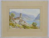 COOK Ebenezer Wake A Swiss Extensive Lake View With Buildings And Figures COOK Ebenezer Wake A Swiss Extensive Lake View With Buildings And Figures