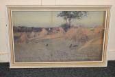 COOP Hubert Landscape With Haystacks And Birds COOP Hubert Landscape With Haystacks And Birds