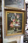 COOPER G.S. Still Life Of Flowers And Raspberries In A Glass Vase COOPER G.S. Still Life Of Flowers And Raspberries In A Glass Vase