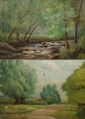 Cooper J.E. River Landscape; And Country Path Cooper J.E. River Landscape; And Country Path