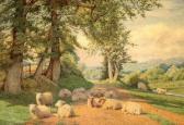 COOPER William Sidney Sheep Resting On A Tranquil Countrylane COOPER William Sidney Sheep Resting On A Tranquil Countrylane