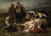 CORMON Fernand La Mort De Ravana, Roi De Ceylan CORMON Fernand La Mort De Ravana, Roi De Ceylan