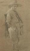 CORNELIUS Peter Study Of A Man Standing Full-length Turned To Theright CORNELIUS Peter Study Of A Man Standing Full-length Turned To Theright