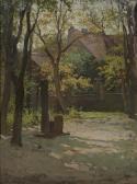 CORNOYER Paul Sunlit Courtyard CORNOYER Paul Sunlit Courtyard