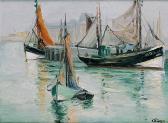 CORNU Oscar Harbour Scene, Le Havre CORNU Oscar Harbour Scene, Le Havre