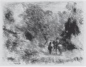 COROT Camille Jean-Bapt. Le Cavalier En Forêt Et Le Piéton COROT Camille Jean-Bapt. Le Cavalier En Forêt Et Le Piéton