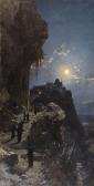 CORRODI Herman David Salomon Nächtlicher Aufstieg Am Berge Athos CORRODI Herman David Salomon Nächtlicher Aufstieg Am Berge Athos
