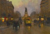 CORTES Edouard Leon Place De La République, Paris CORTES Edouard Leon Place De La République, Paris