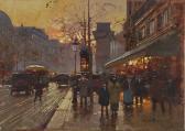 CORTES Edouard Leon Porte Saint Martin, Evening CORTES Edouard Leon Porte Saint Martin, Evening