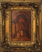COSSAAR Jan Church Interior With 2 Figures COSSAAR Jan Church Interior With 2 Figures