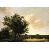 COSYN Pieter A View Of Leiden, With Figures Resting In The Foreground COSYN Pieter A View Of Leiden, With Figures Resting In The Foreground