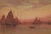 COUGHTRIE James Billington Hong Kong Junks At Sunset COUGHTRIE James Billington Hong Kong Junks At Sunset