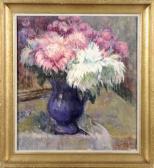 COUPE Louise Vase Garni De Chrysanthèmes COUPE Louise Vase Garni De Chrysanthèmes