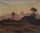 COURANT Maurice Francois A. Chaumière Au Rivage COURANT Maurice Francois A. Chaumière Au Rivage