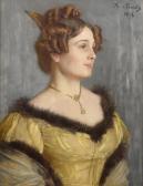 COURTEN von Angelo Portrait Einer Jungen Vornehmen Dame Im Profil COURTEN von Angelo Portrait Einer Jungen Vornehmen Dame Im Profil