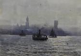 COX Arthur Continental Harbour Scene COX Arthur Continental Harbour Scene
