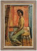 CRAIG Nancy Ellen Self-portrait At An Easel CRAIG Nancy Ellen Self-portrait At An Easel