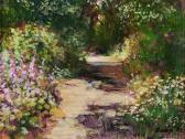CRAIG Philip Sunlit Path With Summer Flowers CRAIG Philip Sunlit Path With Summer Flowers