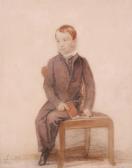 CRISTALL Joshua Seated Boy With A Book CRISTALL Joshua Seated Boy With A Book