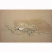 CROPSEY Jasper Francis Rocks And Greenery CROPSEY Jasper Francis Rocks And Greenery