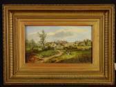 CROSLAND Enoch Englische Dorflandschaft CROSLAND Enoch Englische Dorflandschaft