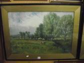 CUBLEY Henry Hadfield A Pastoral Scene With Cattle Grazing Beside A Stream CUBLEY Henry Hadfield A Pastoral Scene With Cattle Grazing Beside A Stream