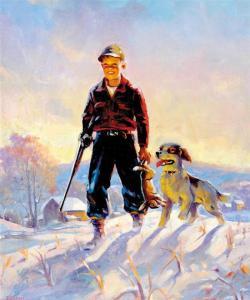 Anthony Cucchi - Illustration Young Rabbit Hunter With