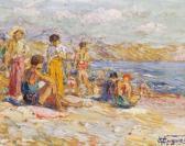 CUGUEN Victor Louis La Plage À Sanary CUGUEN Victor Louis La Plage À Sanary