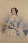 CURNOCK James Three Quarter Portrait Of A Lady CURNOCK James Three Quarter Portrait Of A Lady