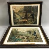 CURRIER & IVES PUBLISHERS Hunting Scenes CURRIER & IVES PUBLISHERS Hunting Scenes