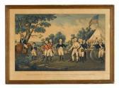 CURRIER A. Ward Surrender Of General Burgoyne At Saratoga CURRIER A. Ward Surrender Of General Burgoyne At Saratoga