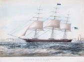 CURRIER Nathaniel Clipper Ship Nightingale CURRIER Nathaniel Clipper Ship Nightingale