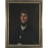 CZENEK Joannes Portrait Of Antonius Lenhardt At 22 Years Of Age Wearing A Blue Jacket With Brass Buttons CZENEK Joannes Portrait Of Antonius Lenhardt At 22 Years Of Age Wearing A Blue Jacket With Brass Buttons