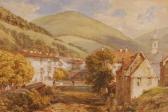 d' EGVILLE James T. Herve Alpine Town Scene d' EGVILLE James T. Herve Alpine Town Scene