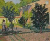 D ESPAGNAT Georges Woman In A Garden D ESPAGNAT Georges Woman In A Garden