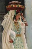 D ESTIENNE Henry An Arab Girl Carrying Bread D ESTIENNE Henry An Arab Girl Carrying Bread