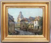 D ESTIENNE Henry Paysanne Et Animaux Sur Le Chemin Menant À L'église D ESTIENNE Henry Paysanne Et Animaux Sur Le Chemin Menant À L'église