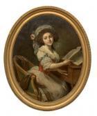 D AGESCY Bernard Portrait De La Comtesse Du Saillant Musicienne D AGESCY Bernard Portrait De La Comtesse Du Saillant Musicienne