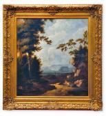 D ARTHOIS Jaques Paisaje Con Pescadores D ARTHOIS Jaques Paisaje Con Pescadores