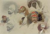 DADD Richard Study Of Eastern Heads And Figures DADD Richard Study Of Eastern Heads And Figures