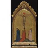 DADDI Bernardo The Crucifixion With The Madonna And Saints Mary Magdalene And Johnthe Evangelist, Christ The Redeemer Above DADDI Bernardo The Crucifixion With The Madonna And Saints Mary Magdalene And Johnthe Evangelist, Christ The Redeemer Above