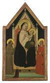 DADDI Bernardo The Madonna And Child Enthroned With Saints Francis And Mary Magdalen And A Female Donor DADDI Bernardo The Madonna And Child Enthroned With Saints Francis And Mary Magdalen And A Female Donor